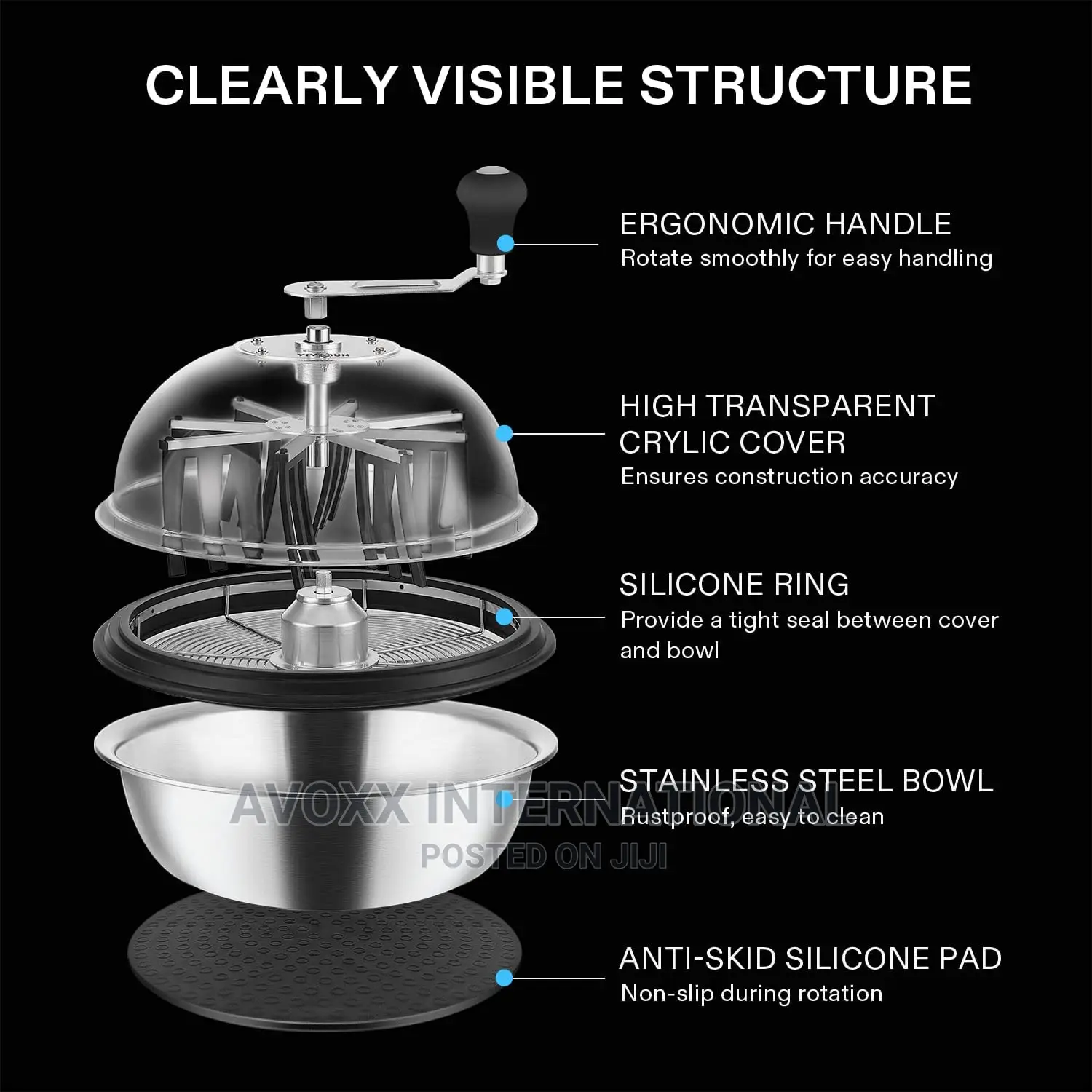 VIVOSUN 16 Inch Bud Leaf Bowl Trimmer- Clear Visibility Dome