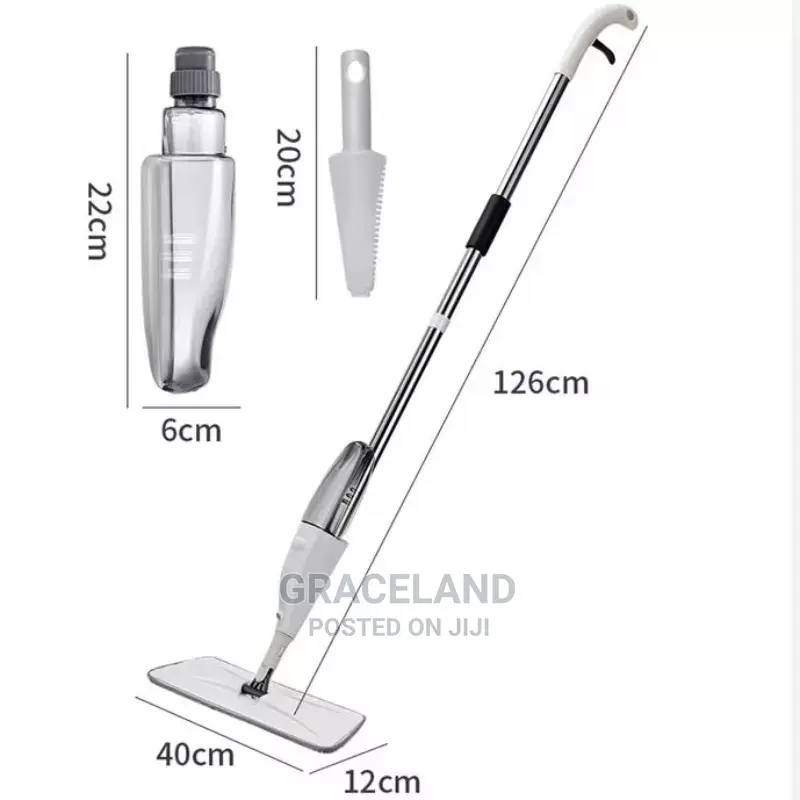 Spray Mop Floor With Reusable Microfiber Pads 360 Degree