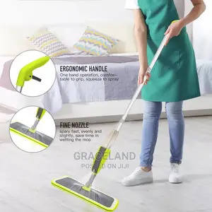 Spray Mop Floor With Reusable Microfiber Pads 360 Degree