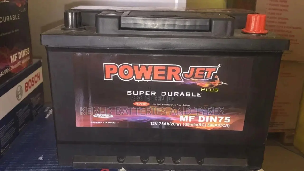 Din75 15 Plates Power Plus Jet Car Battery - Cruze Corolla