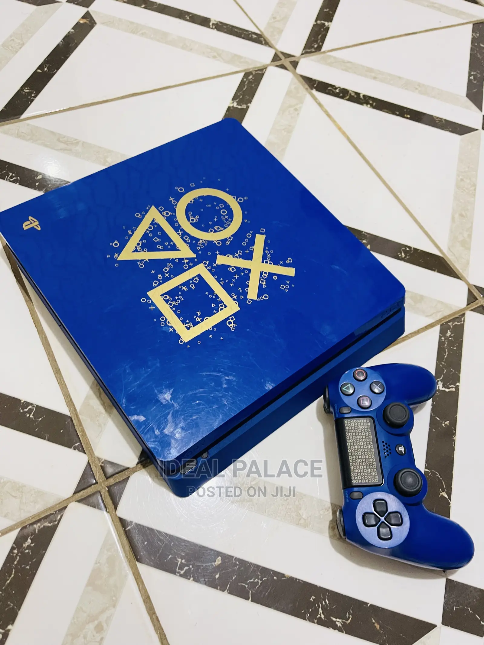 Ps4 Slim Blue Edited Edition With 10 Games