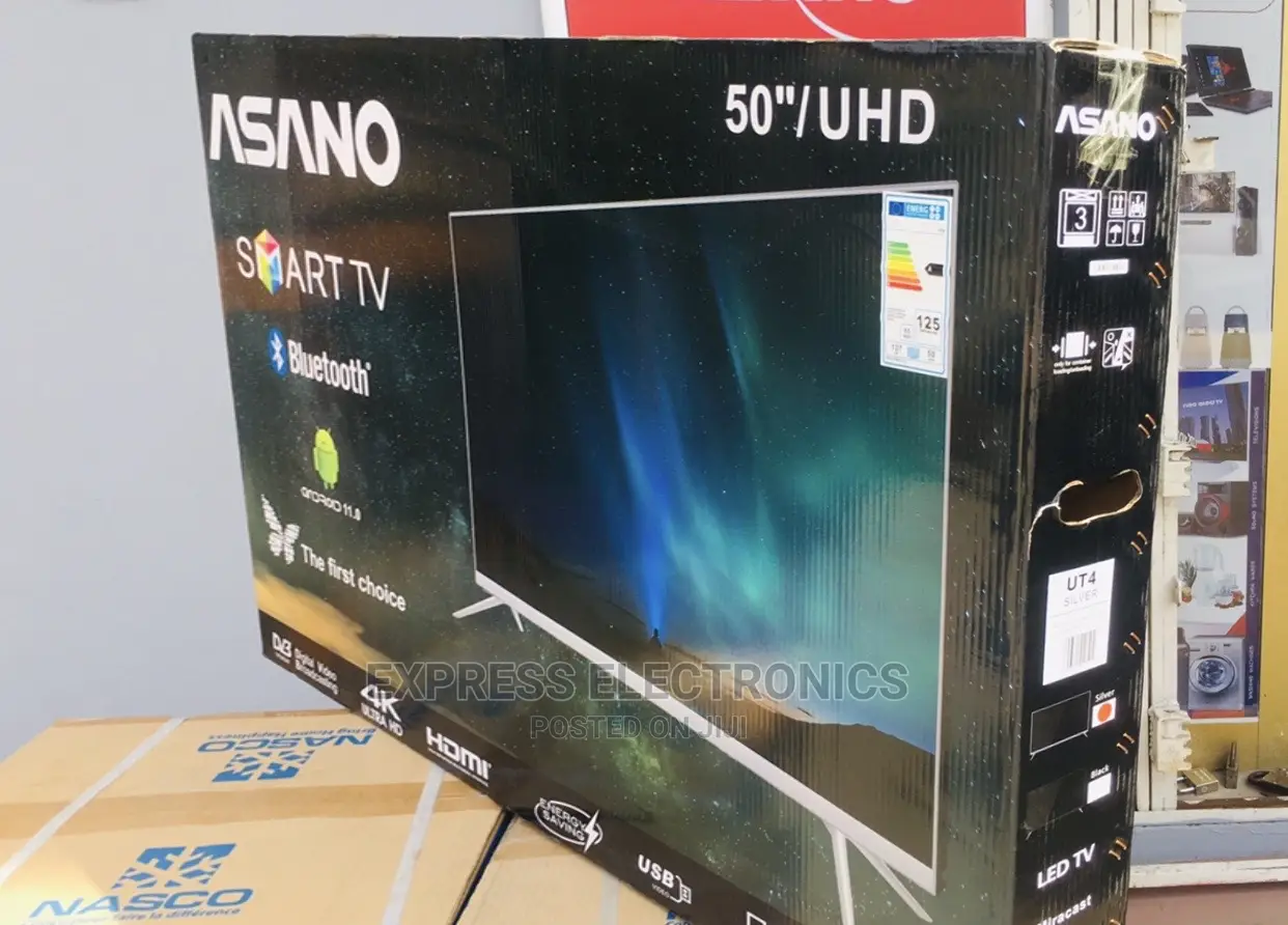 Hot Cake 50”Uhd {+Dstv}Smart Android Bluetooth Asano Tv