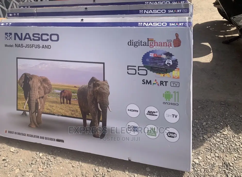 NAS-J55FUS-AND 55”{+DSTV}UHD Smart Android Tv Digital