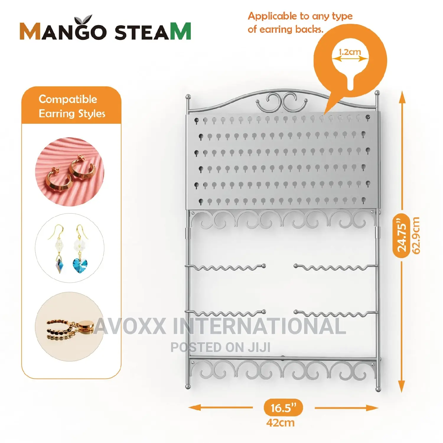 Mango Steam Deluxe Wall Mounted Closet / Wardrobe Display
