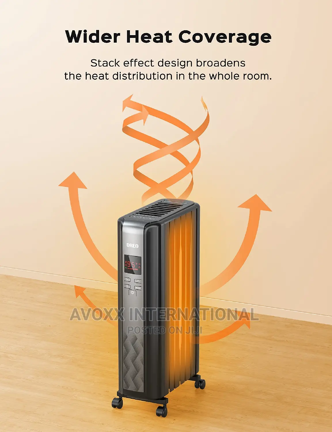 Dreo Radiator Heater, Electric Portable Space Oil Filled