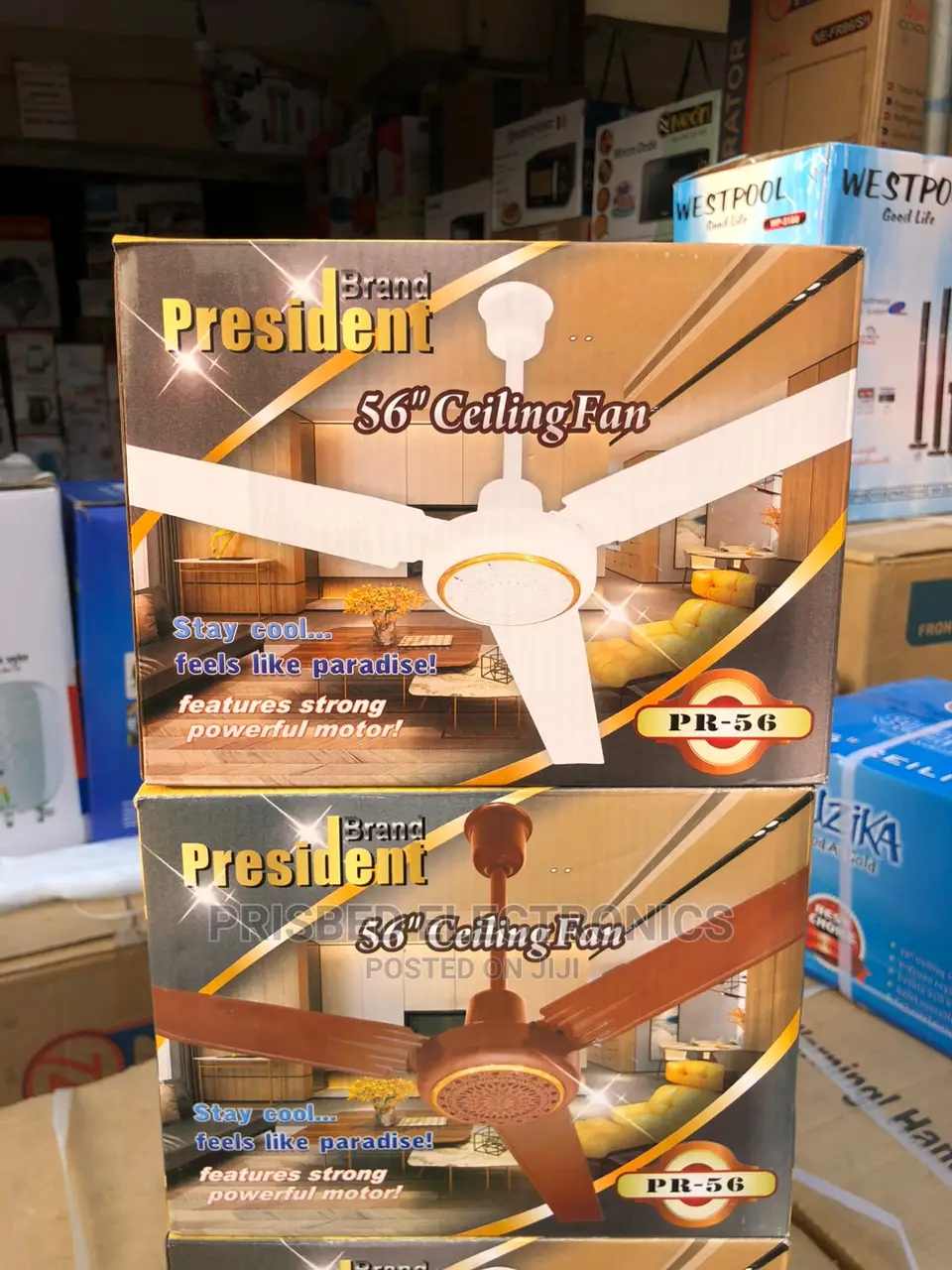 President Ceiling Fan 56" Long Blade