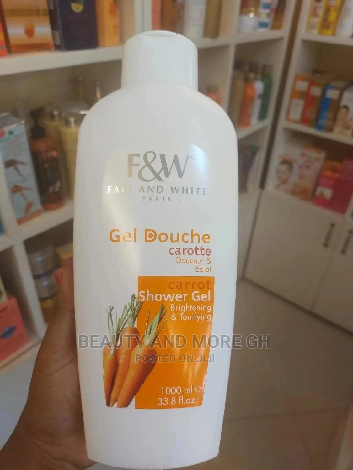 Fair and White Carrot Shower Gel in Osu Skincare, Beauty And More Gh