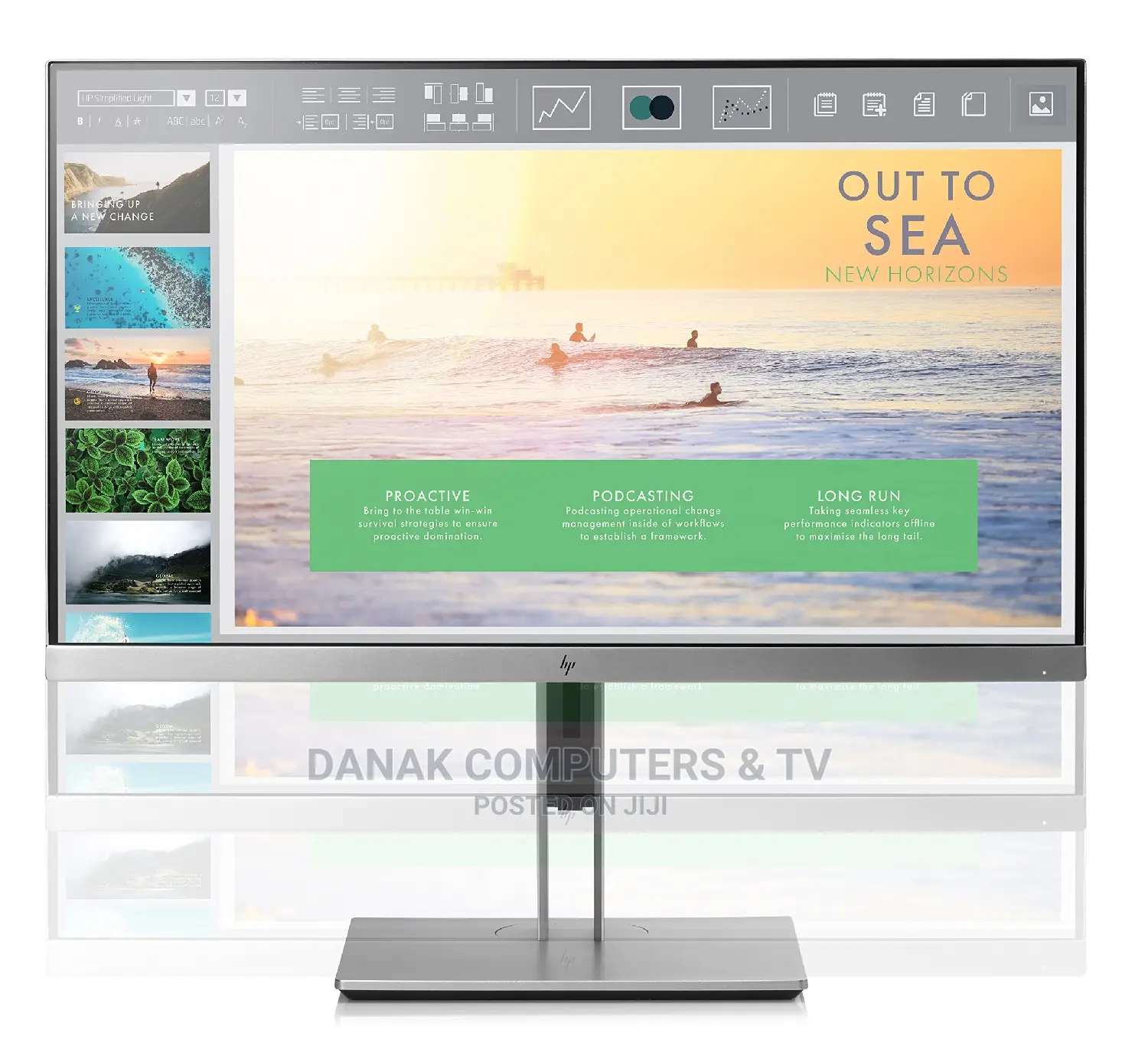 Hp Elitedisplay 24" Ips Ultra Slim Bezel-Less Monitor
