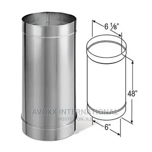 Duravent 6'' X 48'' Durablack Stainless Steel Stovepipe
