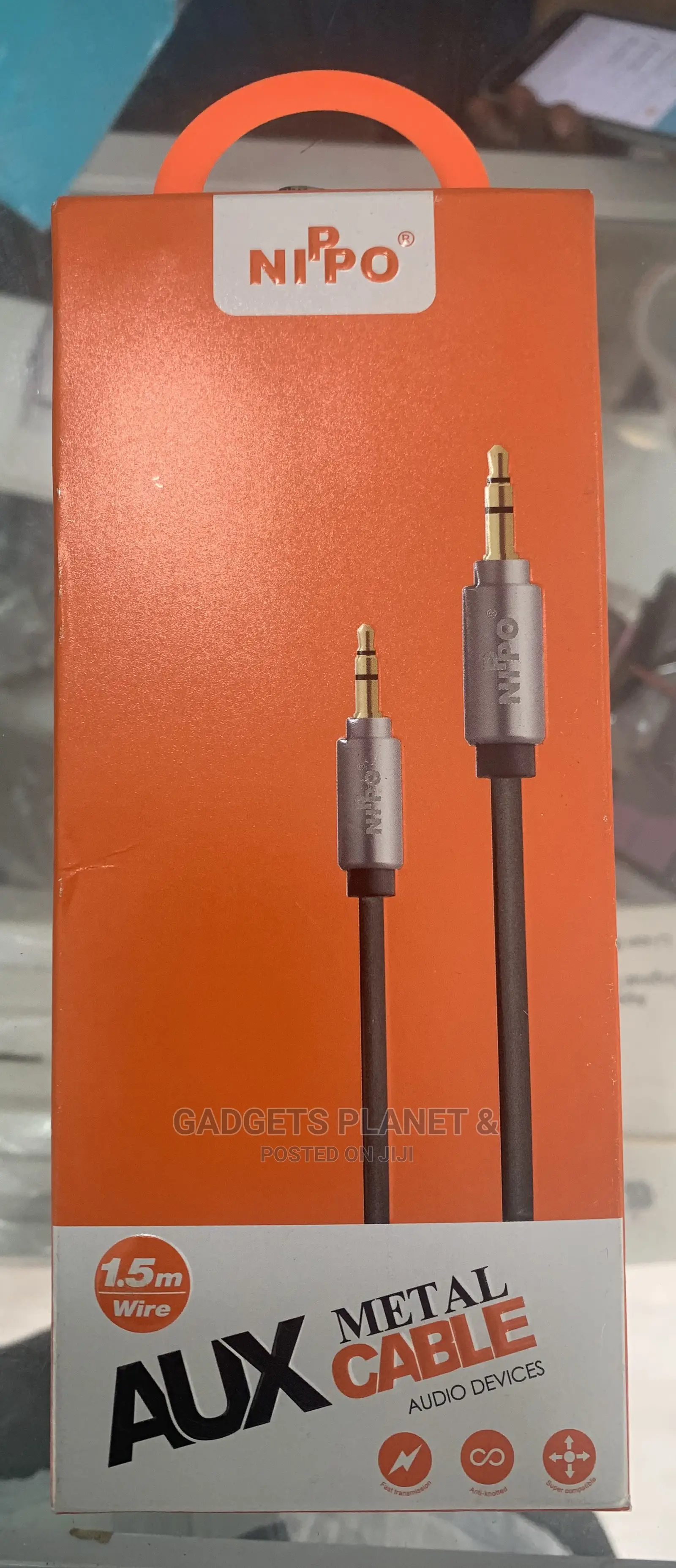 Nippo NP-22 Aux Metal Cable - 1.5m