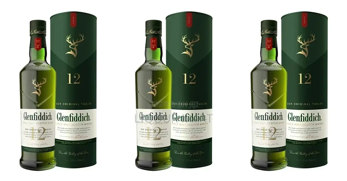 1l Glenfiddich 12yrs Single Malt Scotch Whisky 1l