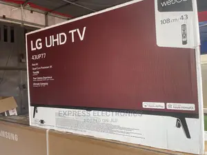 Quality Display Sleek Design LG UHD Smart 43”Up77002+Dstv