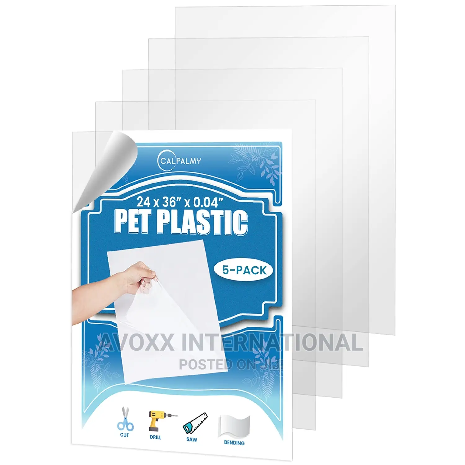 Packs of 24x36x0.03’’ PET/Plexiglass Panels Unbreakable