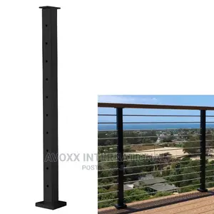 Senmit Cable Railing Post - Stainless Square Fence Post