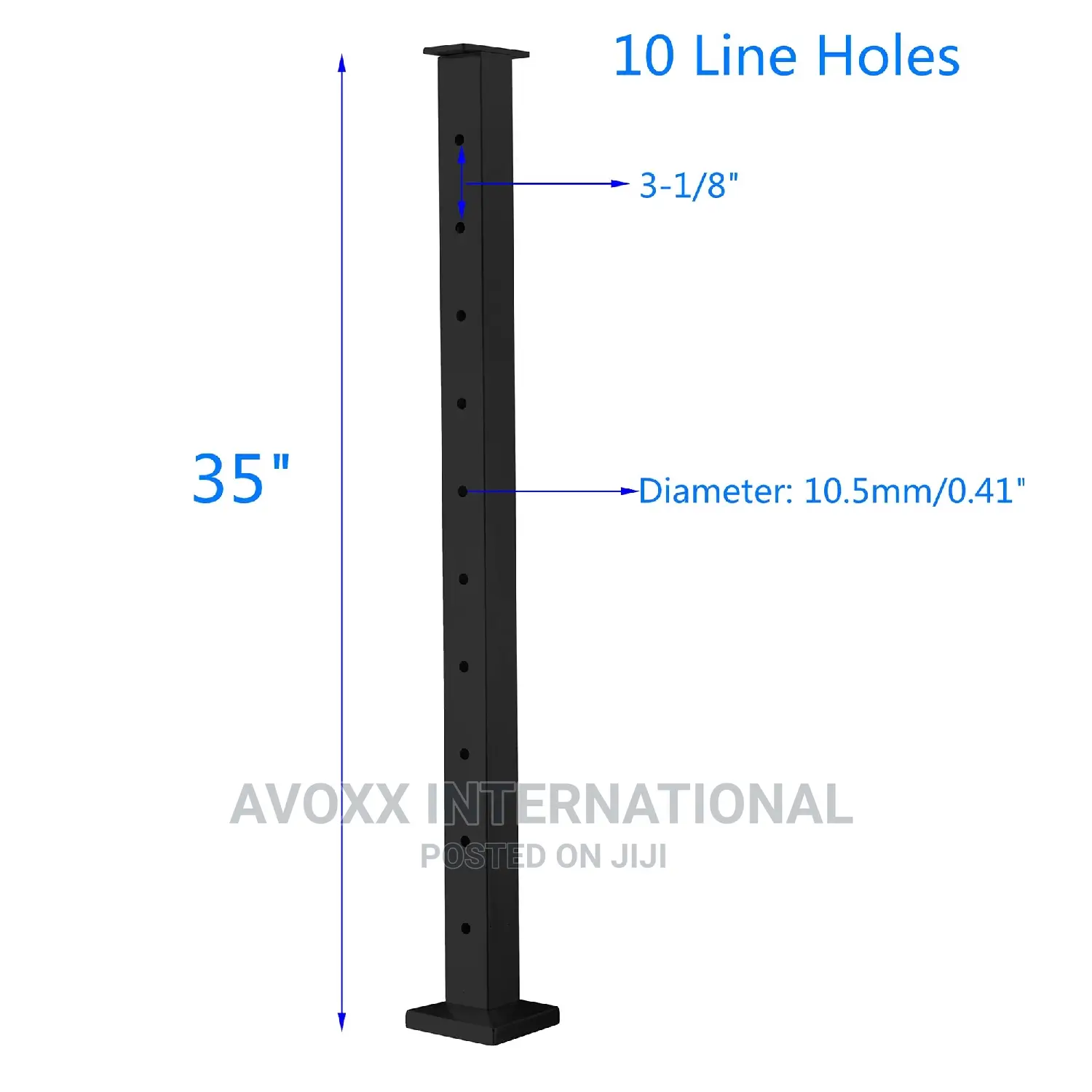 Senmit Cable Railing Post - Stainless Square Fence Post