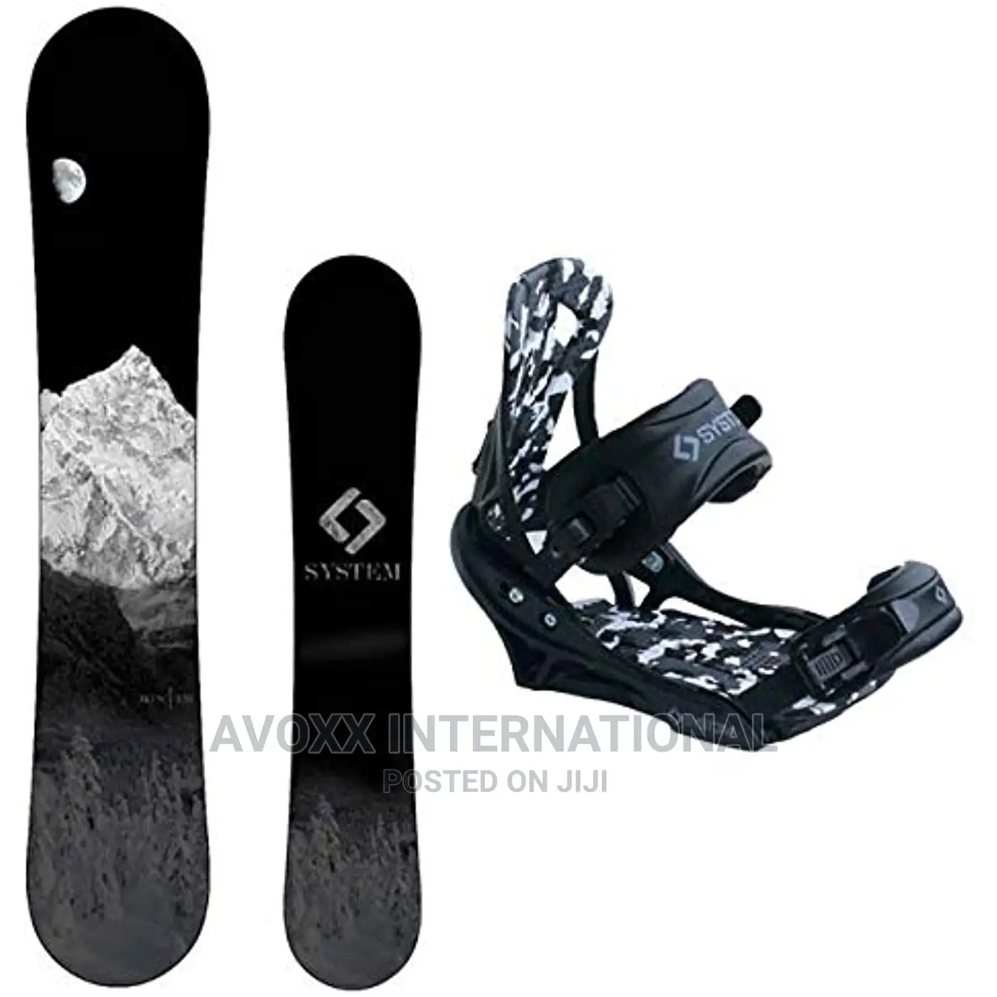 System Mtn Men's Snowboard Package W/System Apx Bindimgs