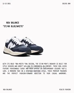 New Balance 5740 Blue/White