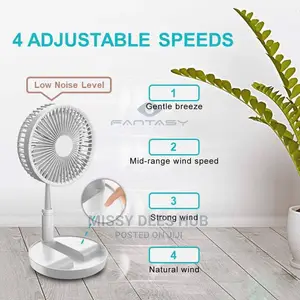 Cordless Rechargeable Foldable Fan