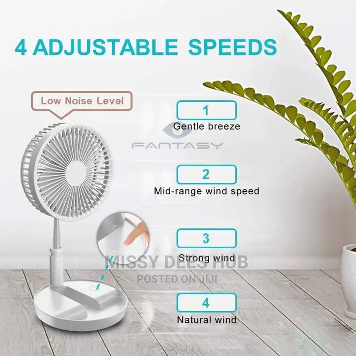 Cordless Rechargeable Foldable Fan
