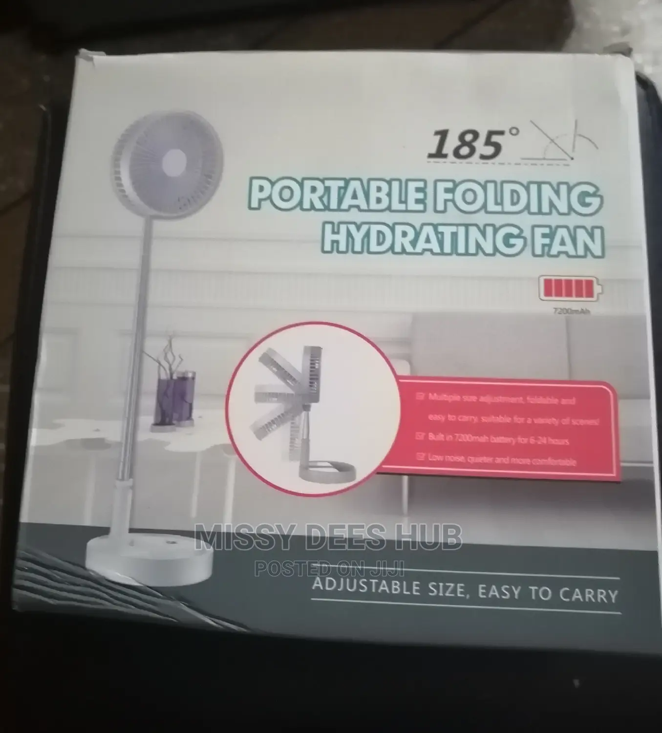 Cordless Rechargeable Foldable Fan