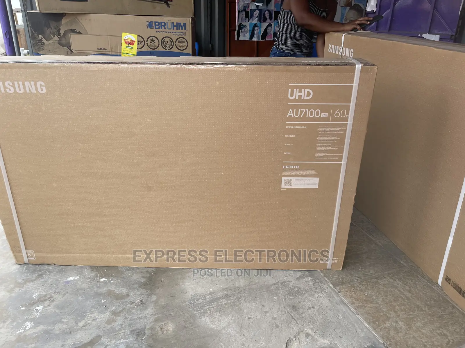 Foreign Standard Samsung 60”UHD Smart Au7172 Tv +Dstv