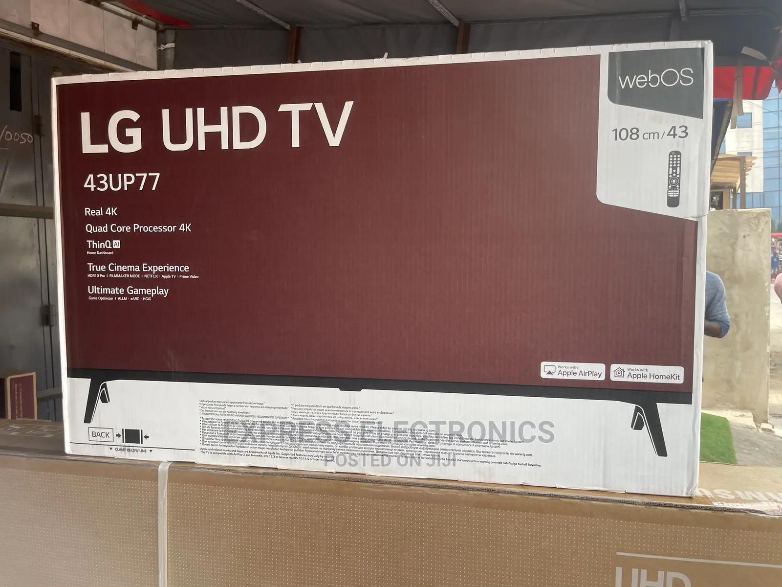 Foreign Standard LG UHD Smart 43”UP77003 Tv +Dstv