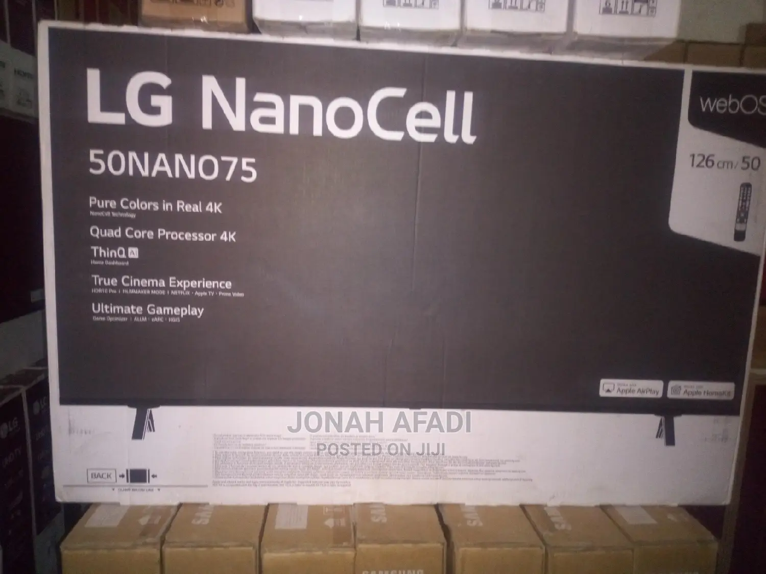 LG NANOCELL TV 50inch NANO75 Series, Active HDR,Webos Smart