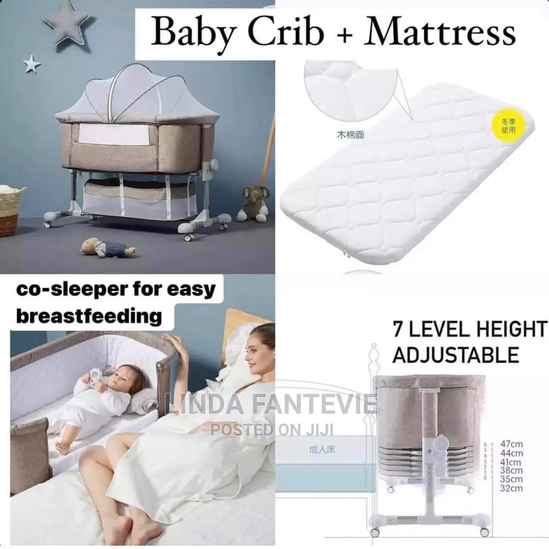 Baby Bedside Co Sleeper With Matresd