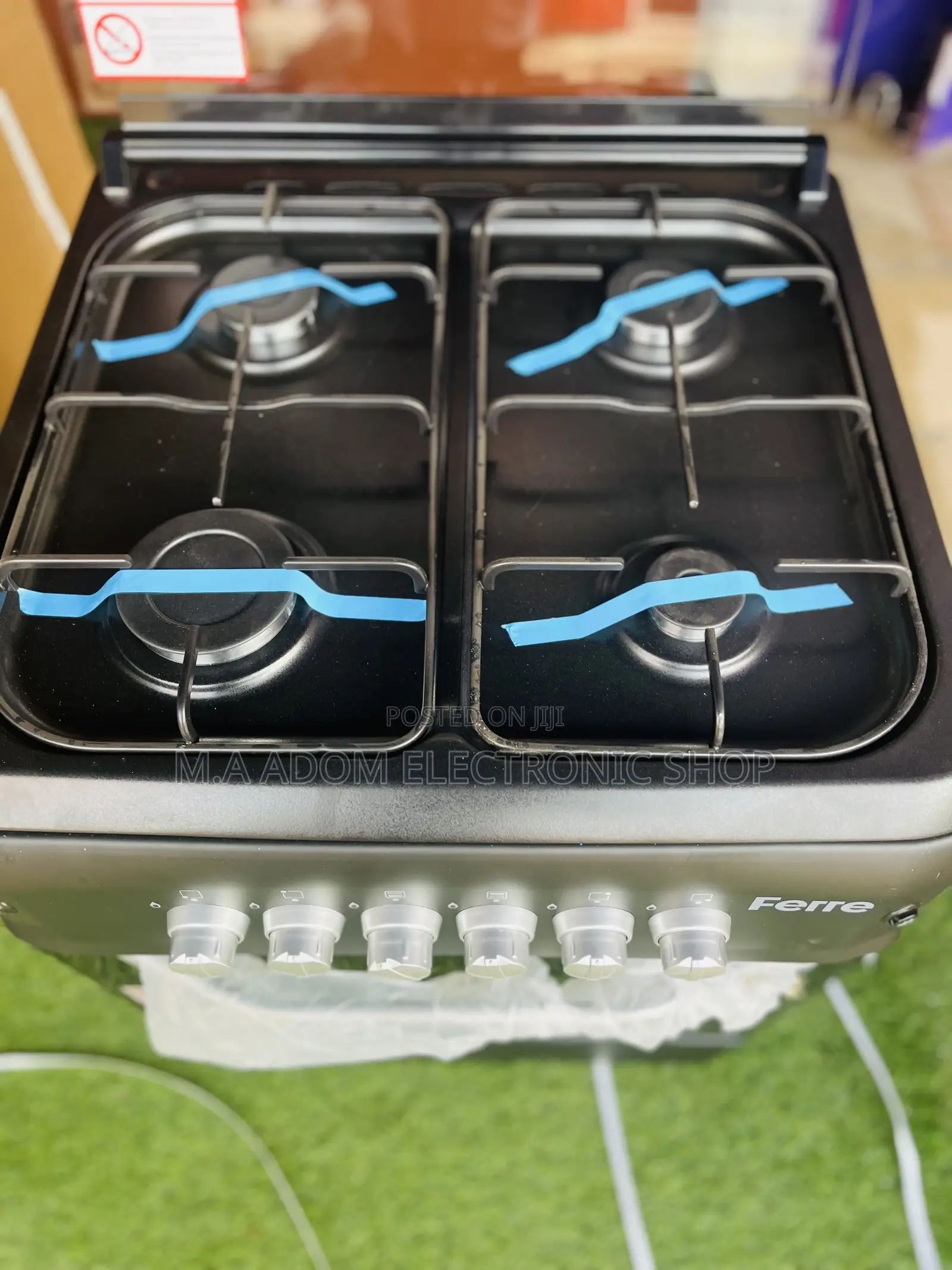 Easy to Clean Ferre 4 Burner 60x60 Spacious Oven /Grill