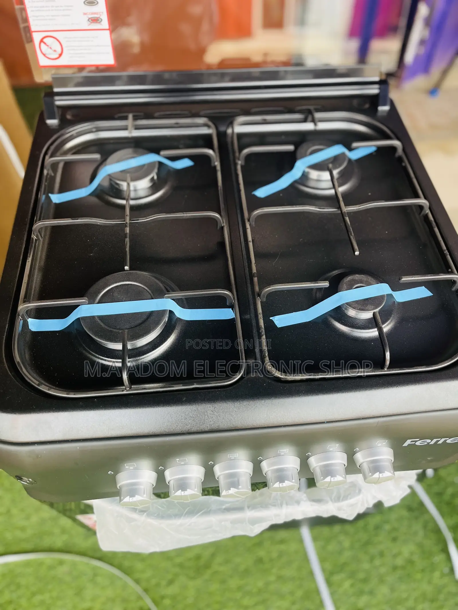 Anti Rust Ferre 60x60 4 Burner Gas Cooker With Oven/Grill