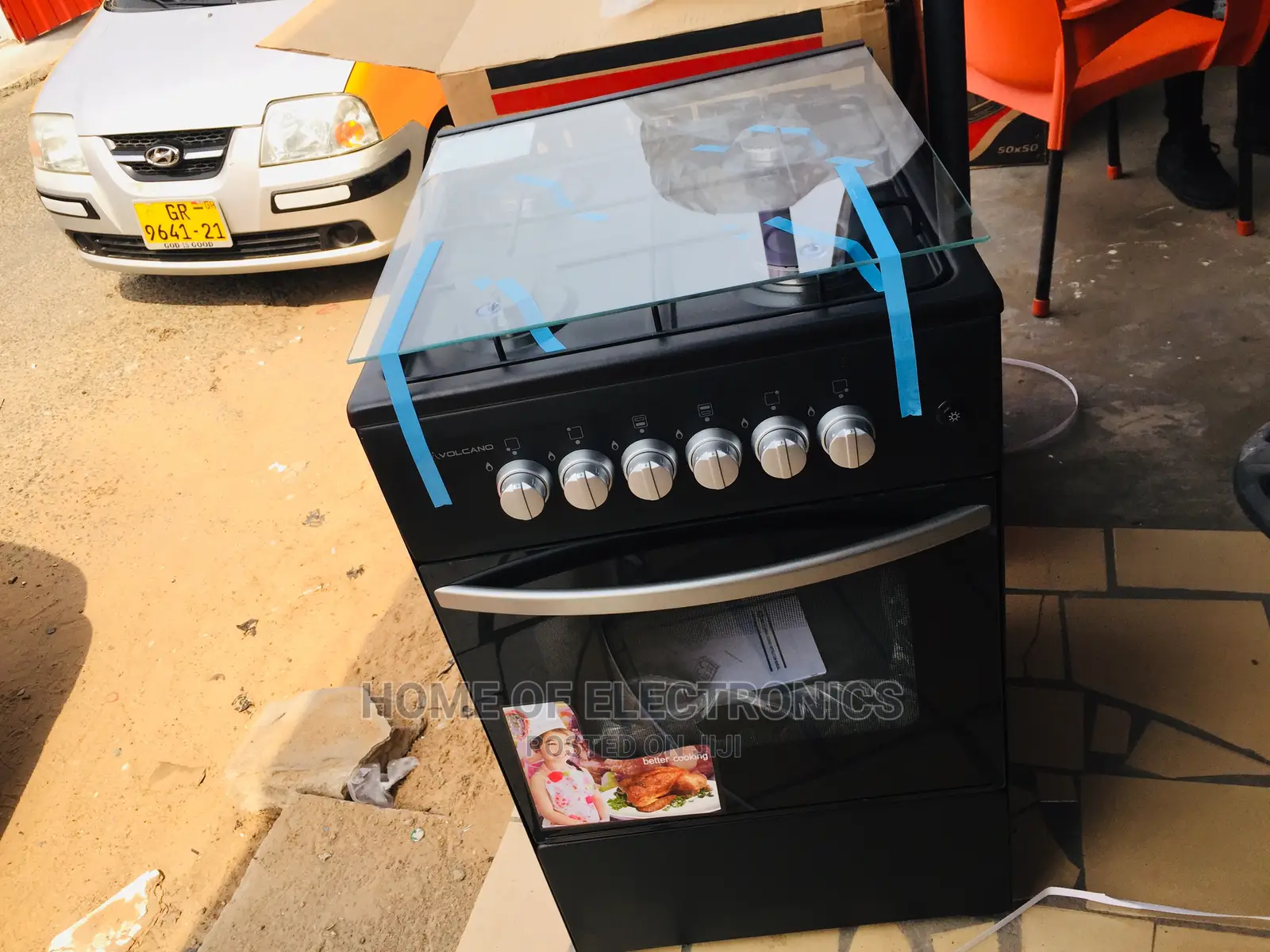 New Arrival Volcano 4 Burner Gas Cooker(Oven and Grill)