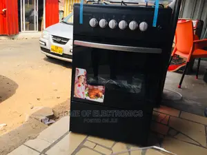 High Quality Black Volcano 4 Burner Gas Cooker(Oven Grill)