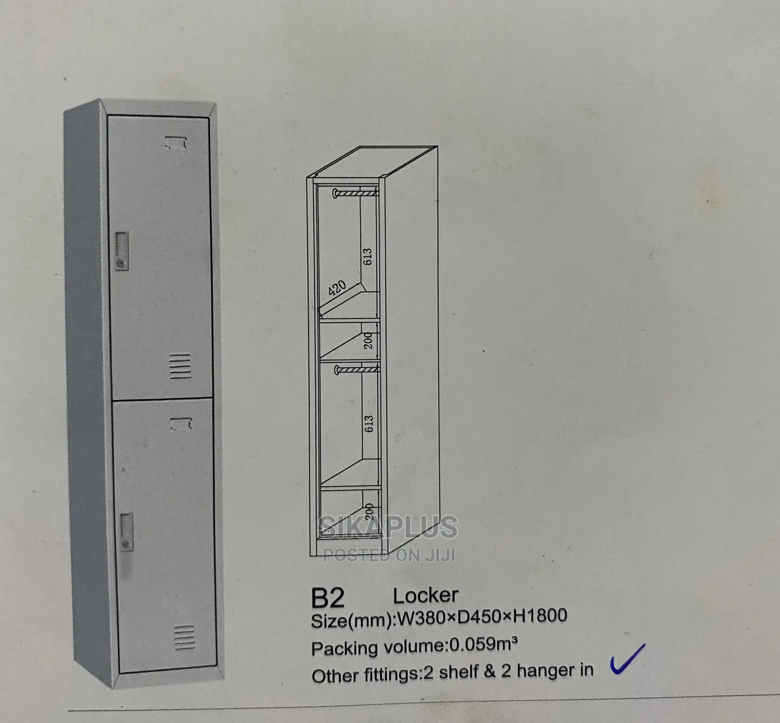 2-in-1 Compartment Locker