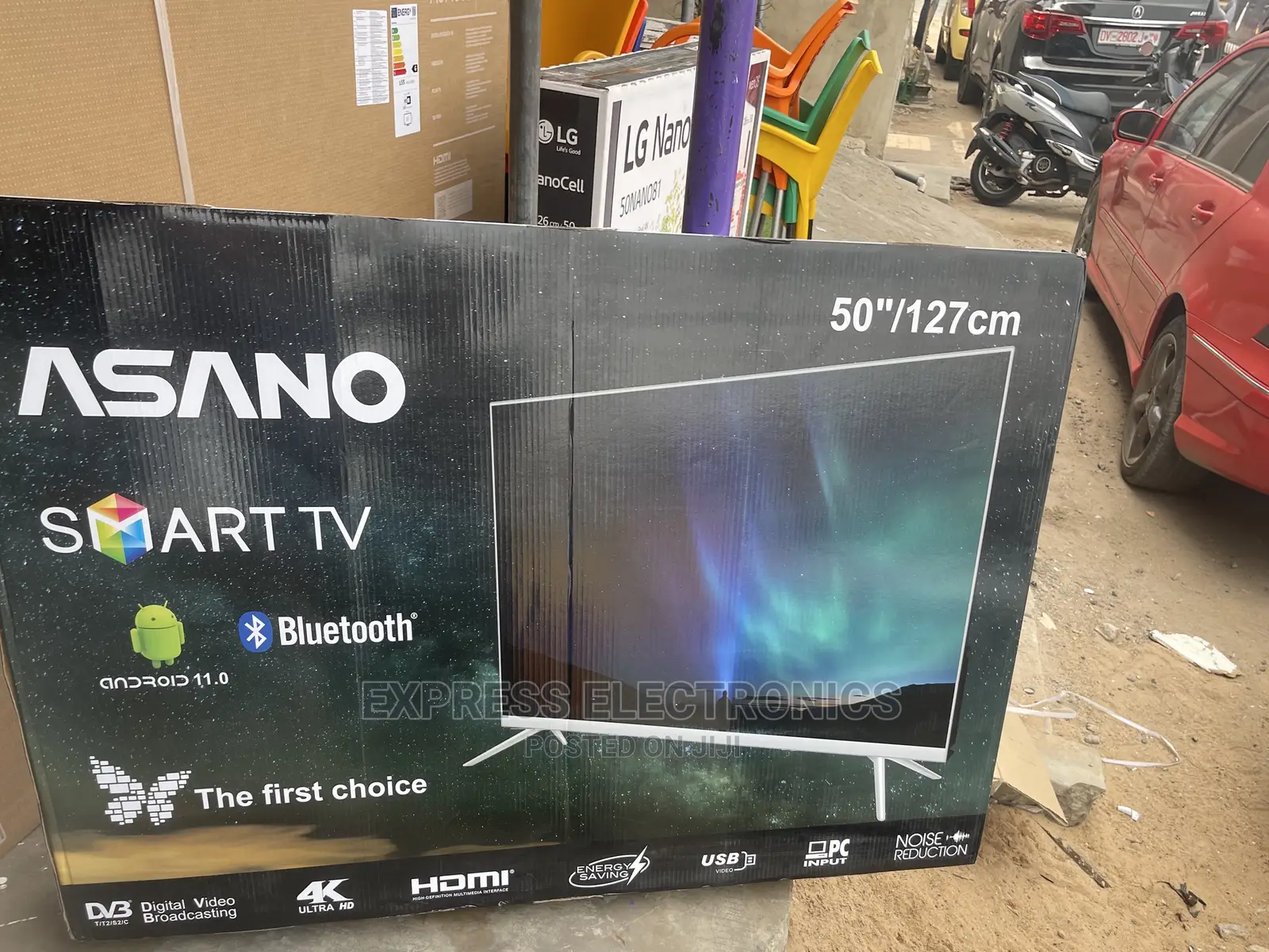 Wide Color Enhancer Miracast Led 50”Uhd Android Asano Tv