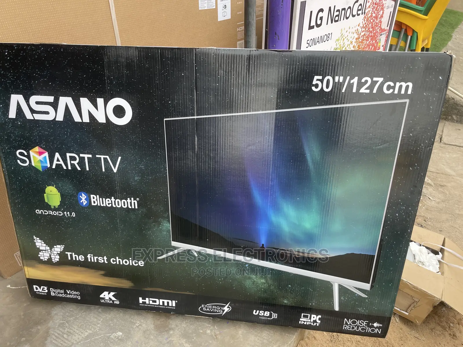 Wide Color Enhancer Miracast Led 50”Uhd Android Asano Tv