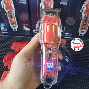 Kemei Transparent Cordless Hair Trimmer