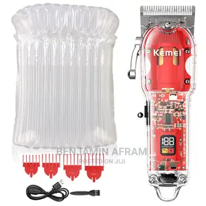 Kemei Transparent Cordless Hair Trimmer