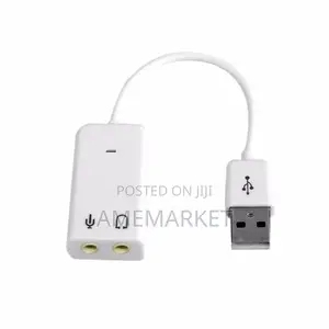 External USB Audio Sound Card Adaptor 3D Virtual 7.1 Channel