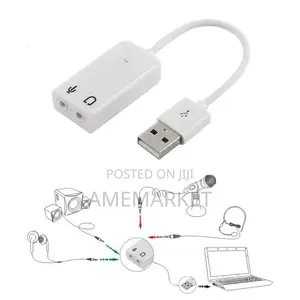 External USB Audio Sound Card Adaptor 3D Virtual 7.1 Channel