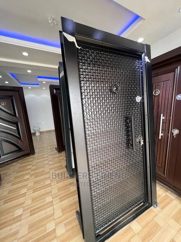 All Black Full Metal Heavyduty Security Door+Accessory Set