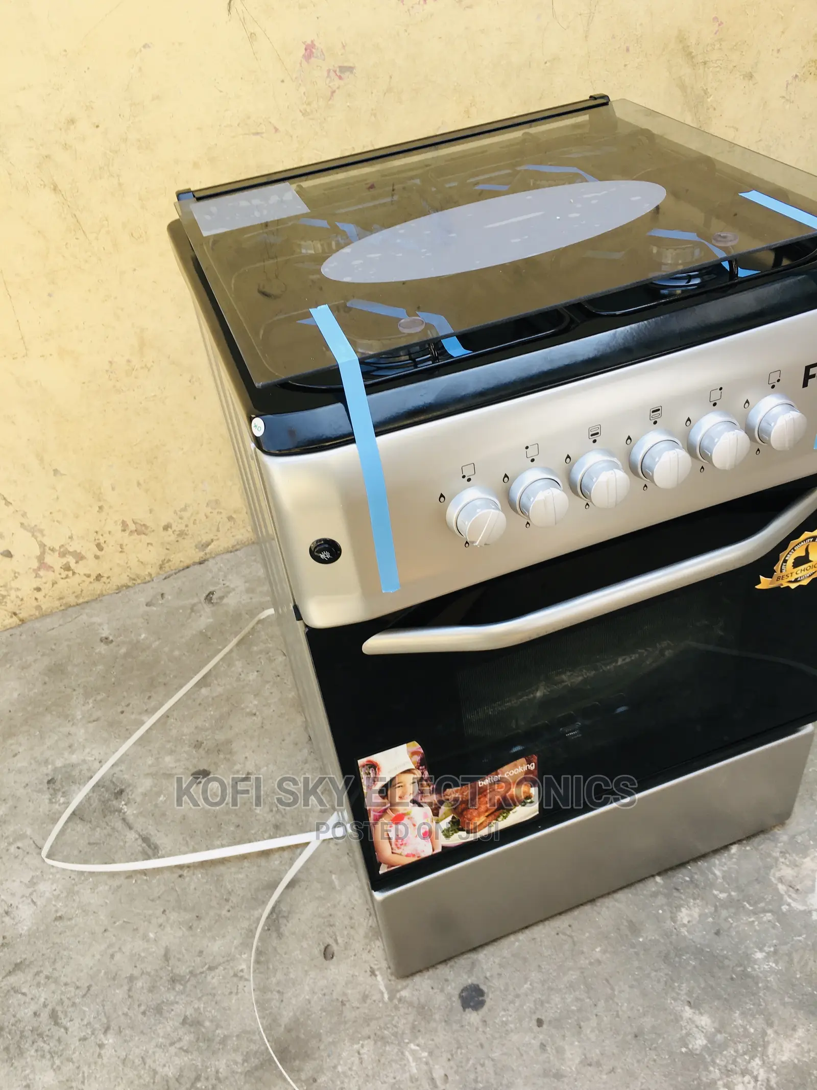 Get New Volcano 60*60 Burner Gas Cooker With Oven and Grill