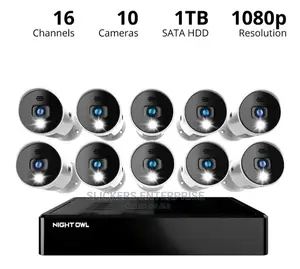 Nightowl Analog 1080p Wired 10 Cameras CCTV Set