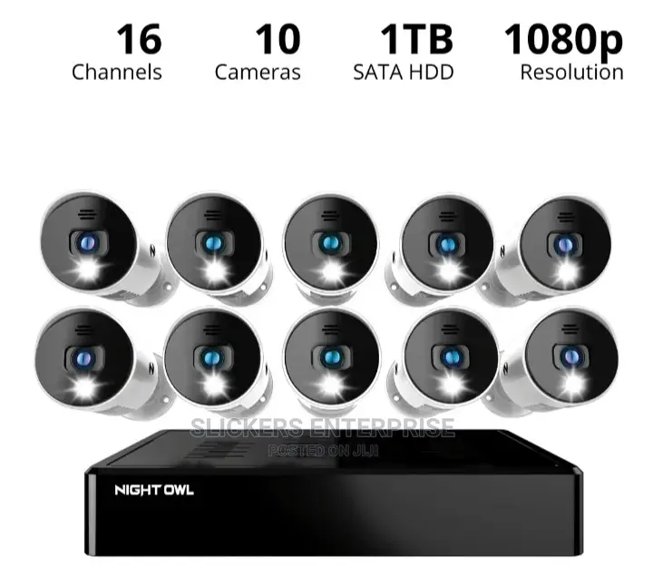 Nightowl Analog 1080p Wired 10 Cameras CCTV Set