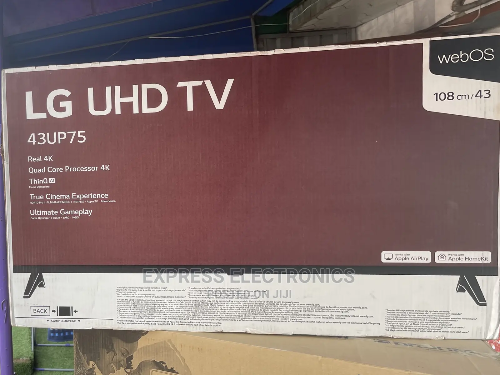 Authentic LG Smart 43”UP75003 UHD Friendly Budget Tv
