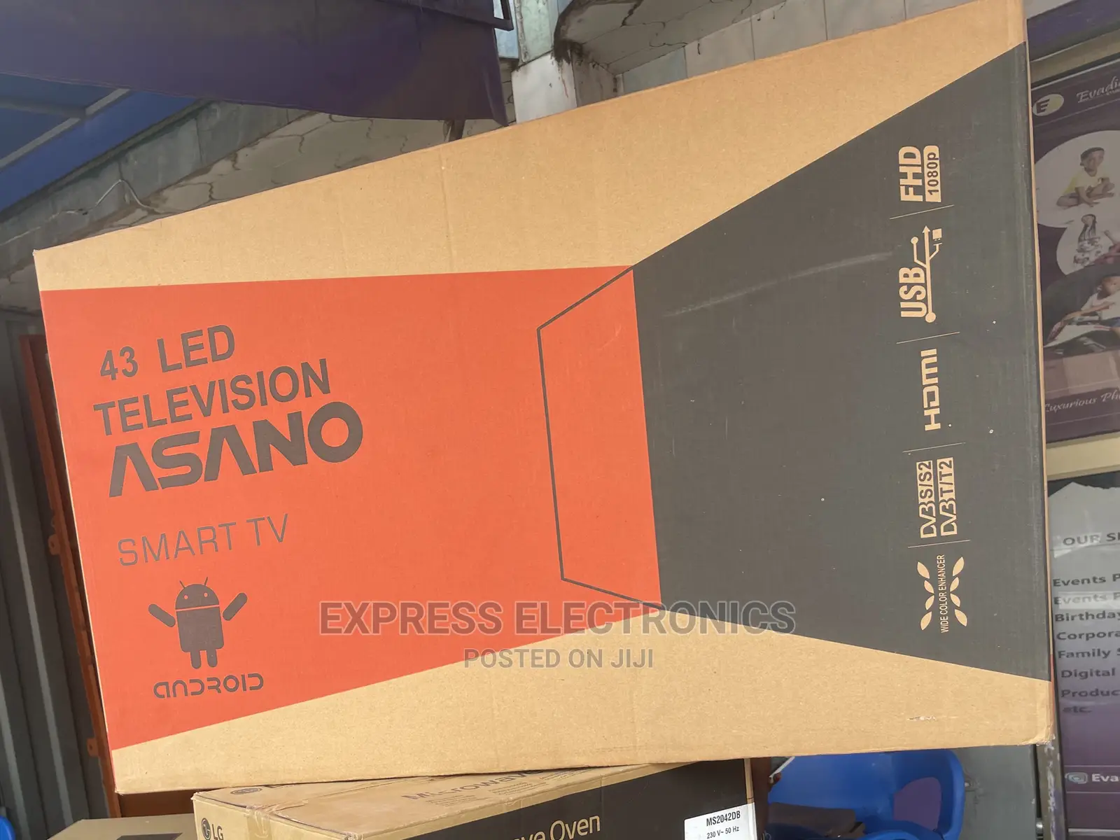 Smart Authentic Asano 43”FHD Android Tv Discount Offer +Dstv