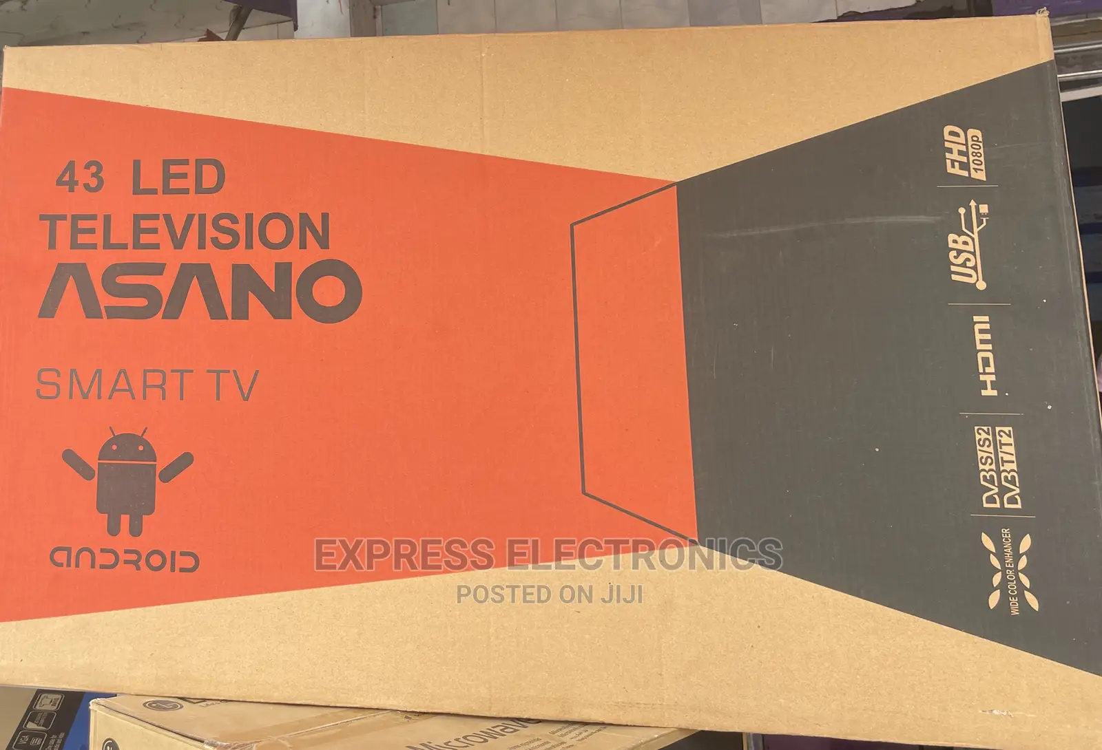 Smart Authentic Asano 43”FHD Android Tv Discount Offer +Dstv