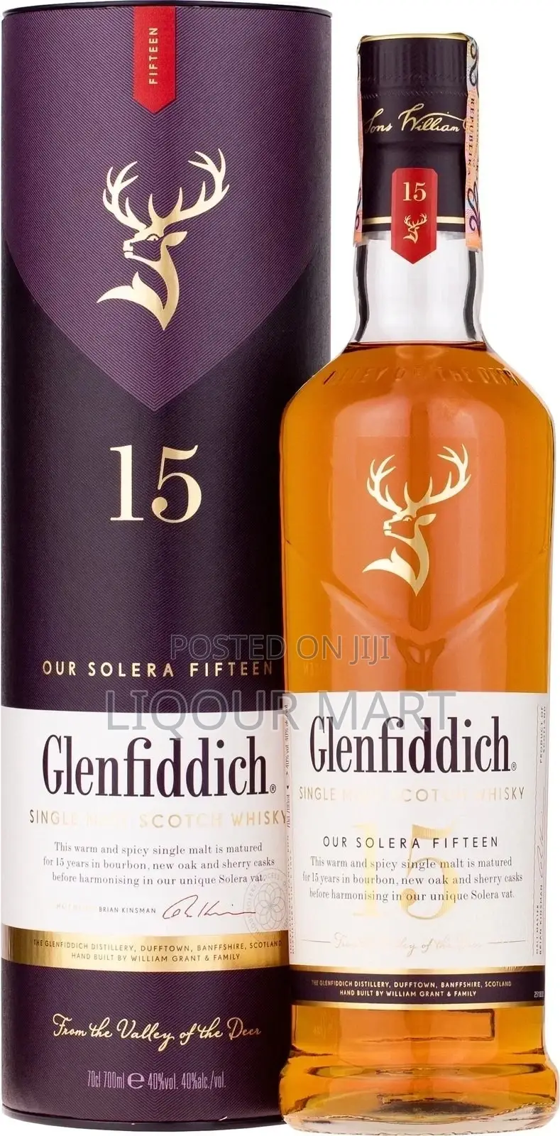 Glenfiddich 15 Years Old Single Malt Scotch Whisky 70cl