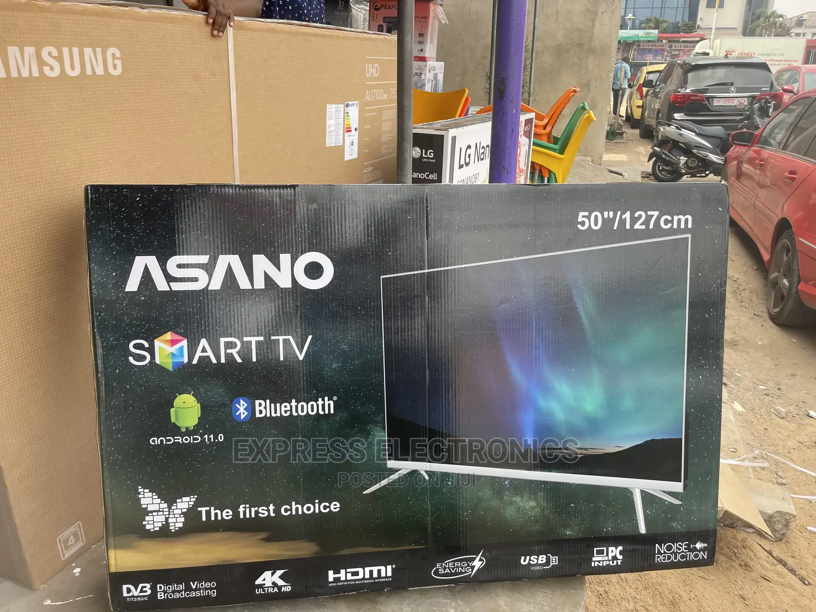 Long Lasting Durability 50”Uhd Android Asano Smart +Dstv