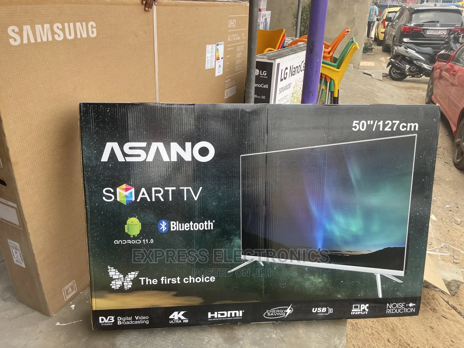 Long Lasting Durability 50”Uhd Android Asano Smart +Dstv