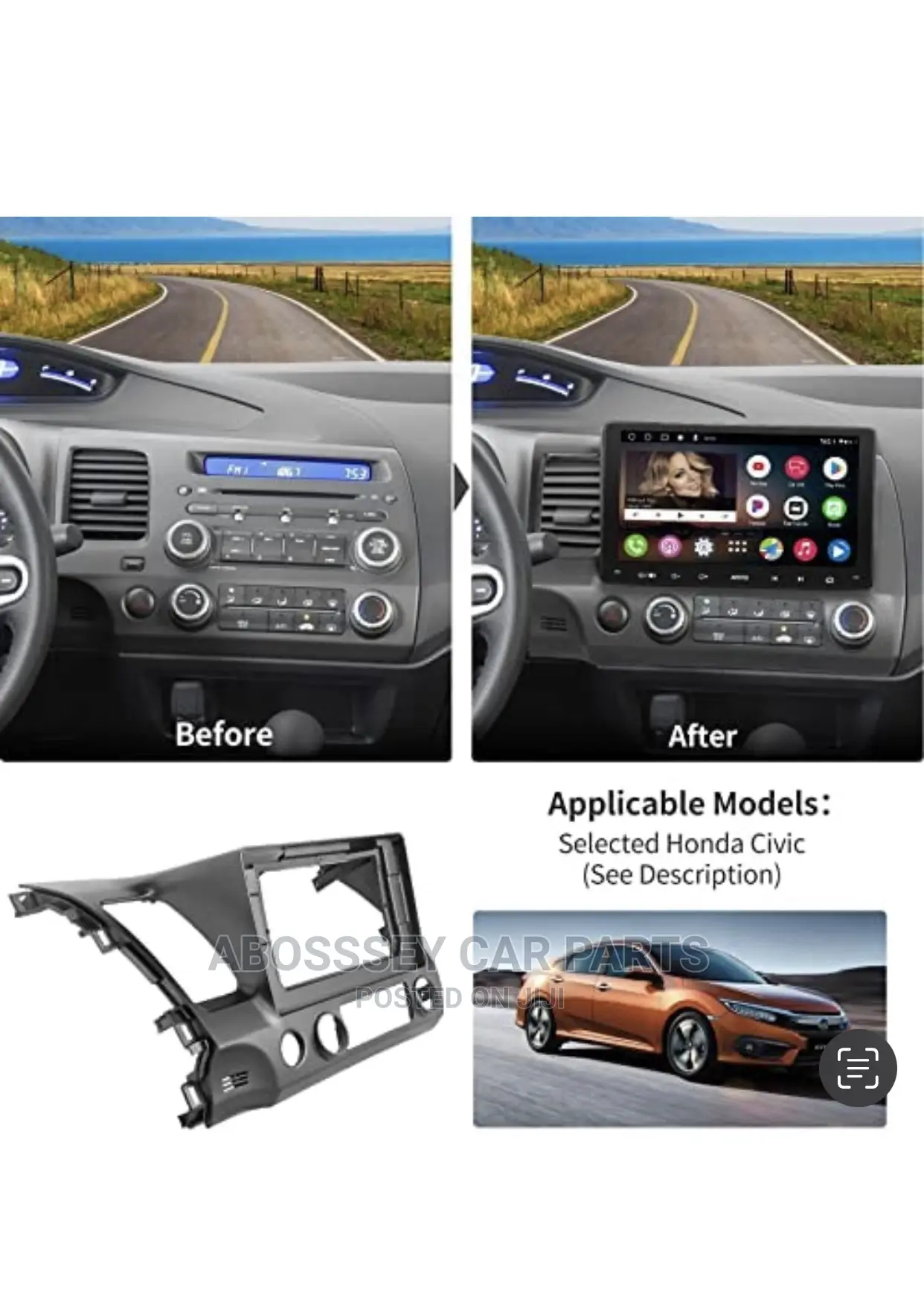 Honda Civic 2007 to 2011 Android Screen Available
